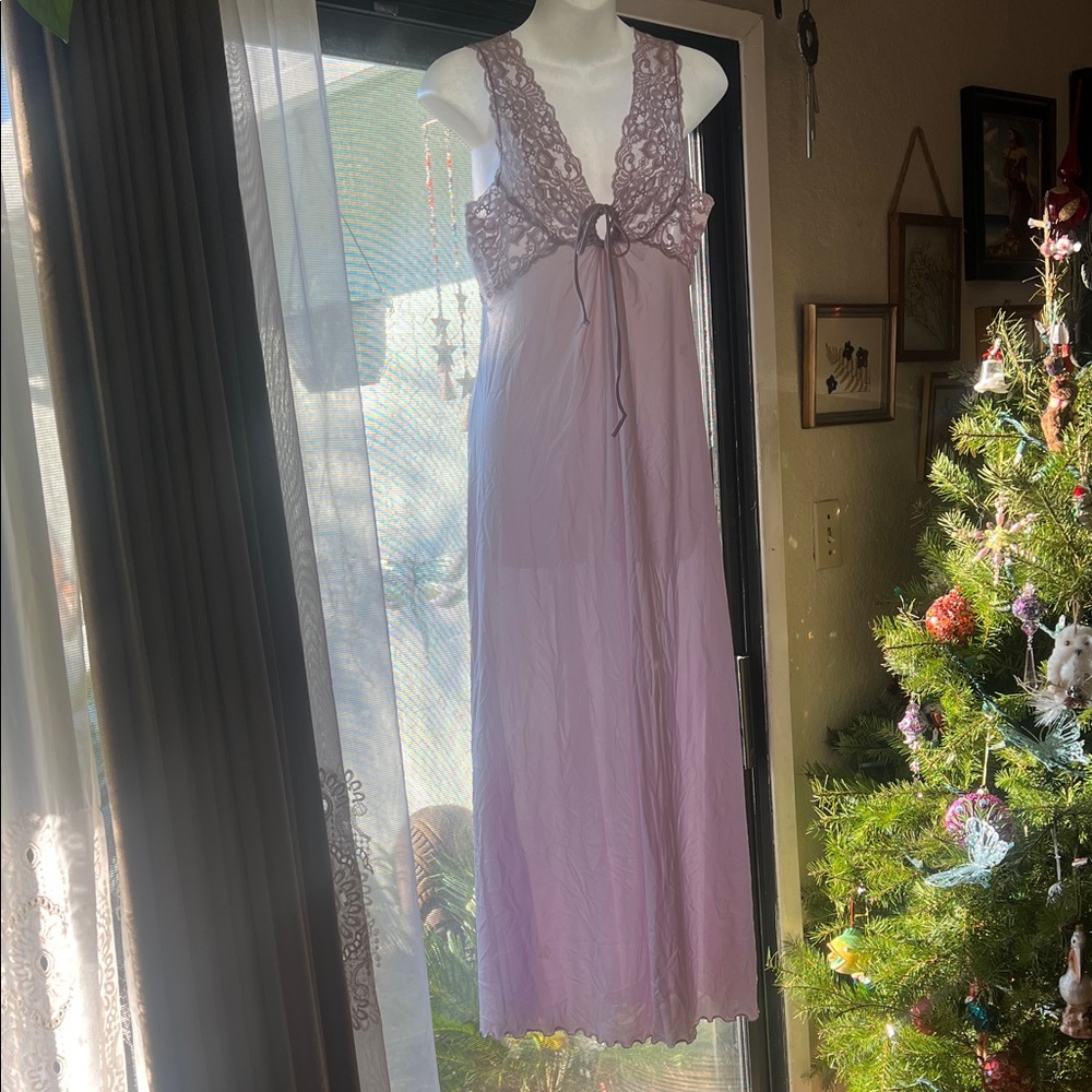 Lace Trimmed Chemise - Lavender